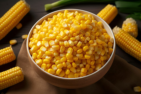 粗粮玉米和玉米粒图片