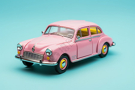 粉色的玩具车图片