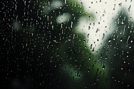 窗户雨滴雨天的玻璃背景