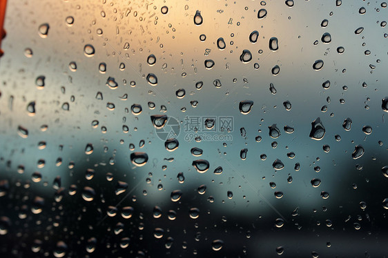 滴落的雨水图片