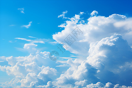 白色的云朵云层图片