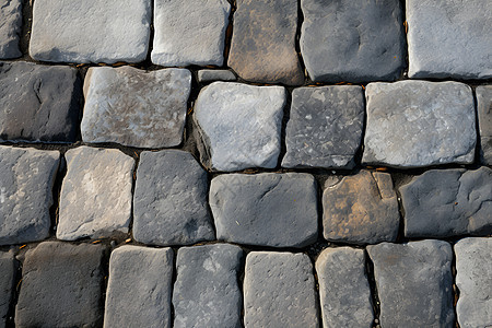 传统的石头道路图片