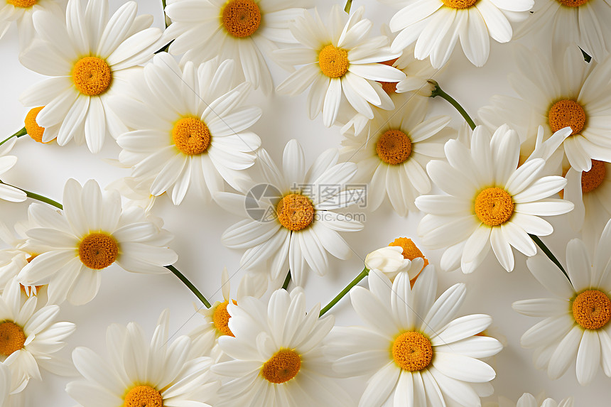 雏菊花卉背景图片