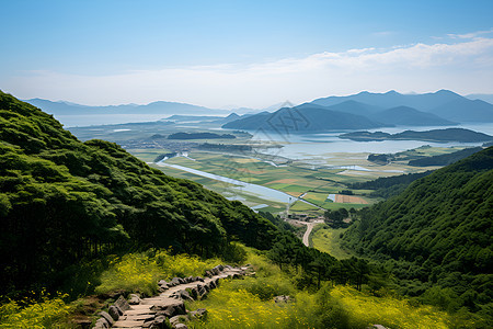 户外宁静的山谷图片