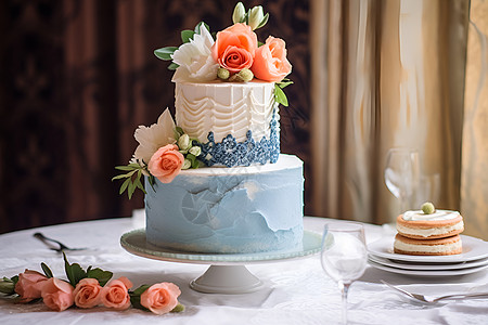 浪漫的婚礼蛋糕图片