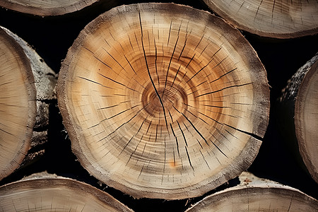 复古的原木木材背景图片