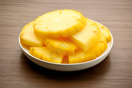 夏季清凉的菠萝水果图片