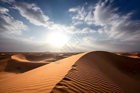 徒步旅行的沙漠景观背景图片