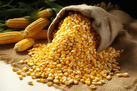 健康的玉米粒高清图片