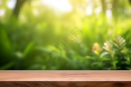 桌面收纳自然中的木质桌面背景
