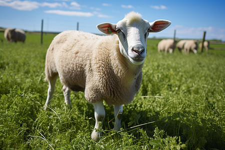 田园中的绵羊图片