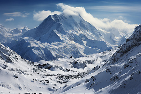 自然雪山图片