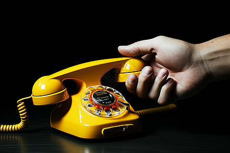 无线通信的老式电话图片