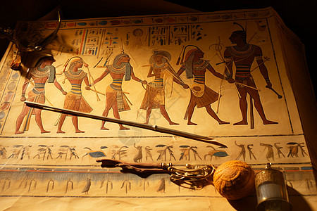 历史悠久的古埃及壁画图片