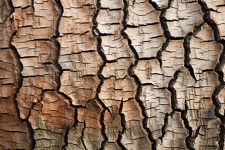 天然裂缝的木材纹理背景图片