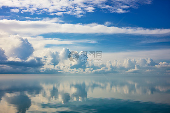 碧海蓝天自然美景图片