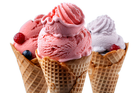 美味冰淇淋背景图片