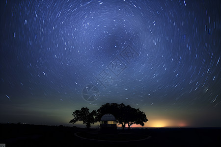 黑暗中的星空背景图片