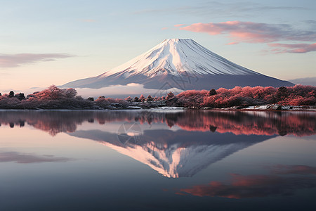 美丽的雪山风景图片