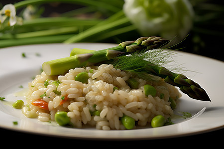 青豆炒饭图片