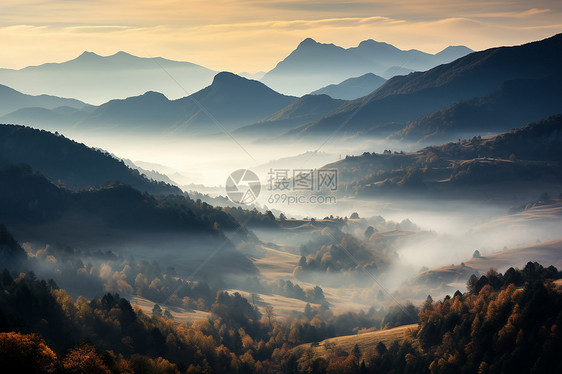 迷蒙山谷图片