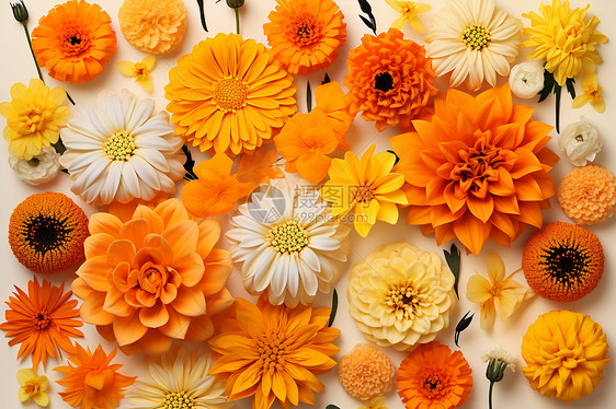 彩色的鲜花背景图片