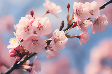 清新自然的樱花花朵图片
