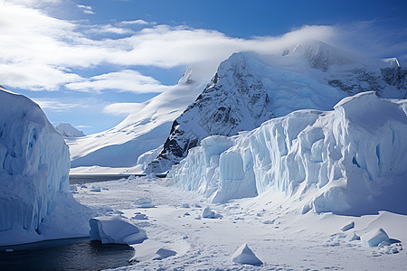 北极冰川融化的现象图片