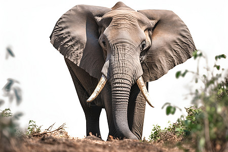 丛林探险的大象图片