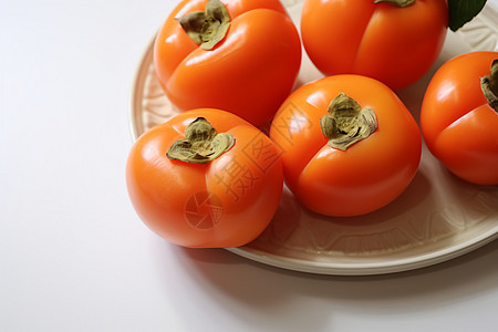 健康的食物柿子图片