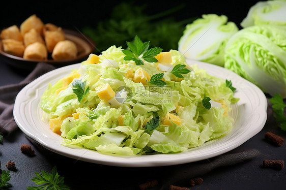健康的蔬菜沙拉图片