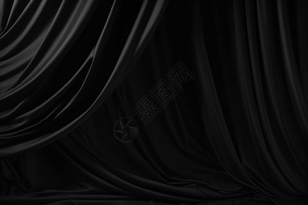 黑色的布料幕布高清图片下载-正版图片600934148-摄图网