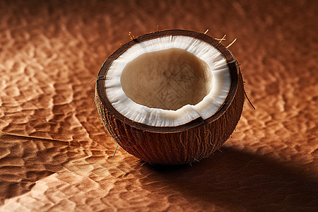 桌面上美味的椰子图片