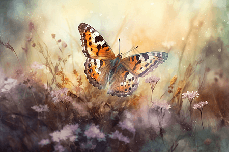美丽的生物蝴蝶背景图片