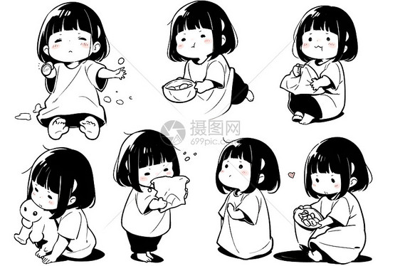 可爱小女孩图片