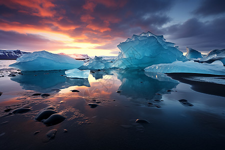 漂浮的大冰山高清图片