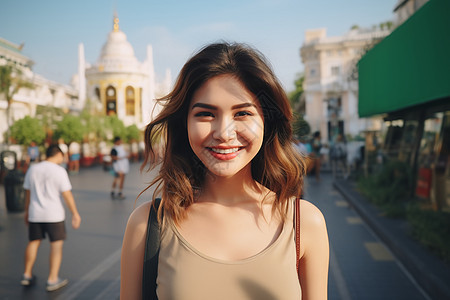 旅行中的亚洲女性图片