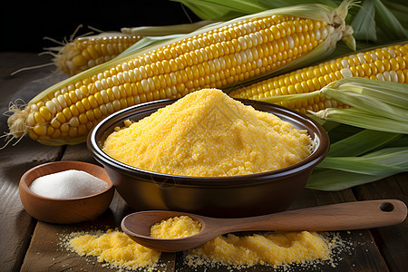 美味玉米背景图片