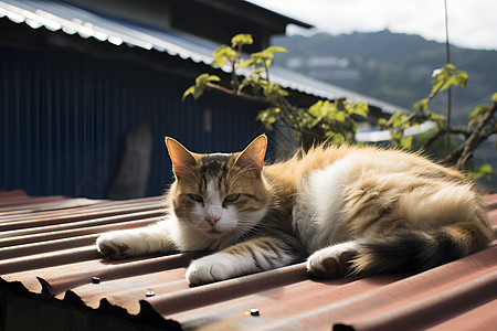 一只可爱的小猫背景图片