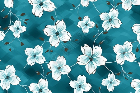 创意艺术的花卉背景背景图片