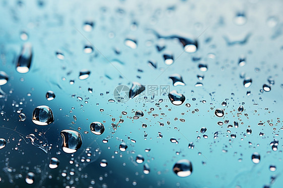 湿润的玻璃背景图片