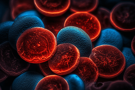 微生物学的血细胞概念图图片