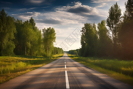 平坦的乡村道路图片