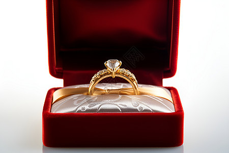 时尚款式的钻石戒指背景图片