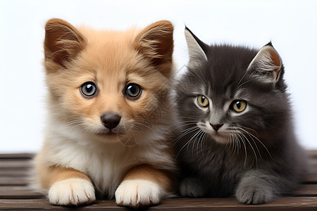 呆萌可爱的宠物猫咪和狗狗图片