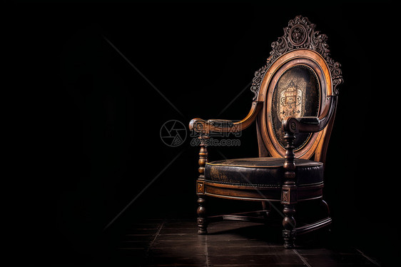 古典美式雕花木椅图片