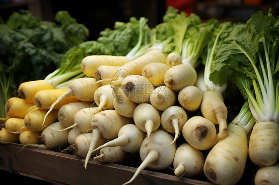 市场摊位上的蔬菜图片