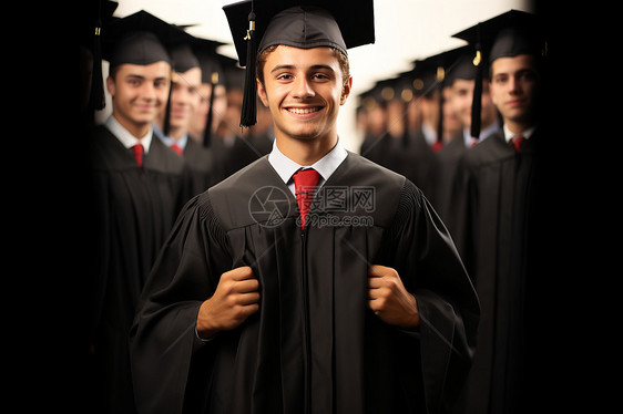 毕业生的微笑图片