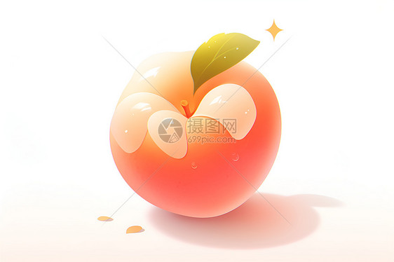 小巧可爱的桃子图标图片