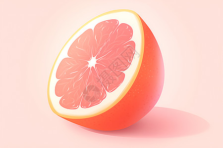 清新的柚子背景图片